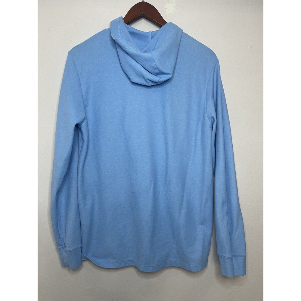 Vineyard Vines Men's Small Blue Hoooded Long Sleeve Shirt Pima Cotton - Picture 5 of 7